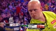 Van Gerwen survives first round scare