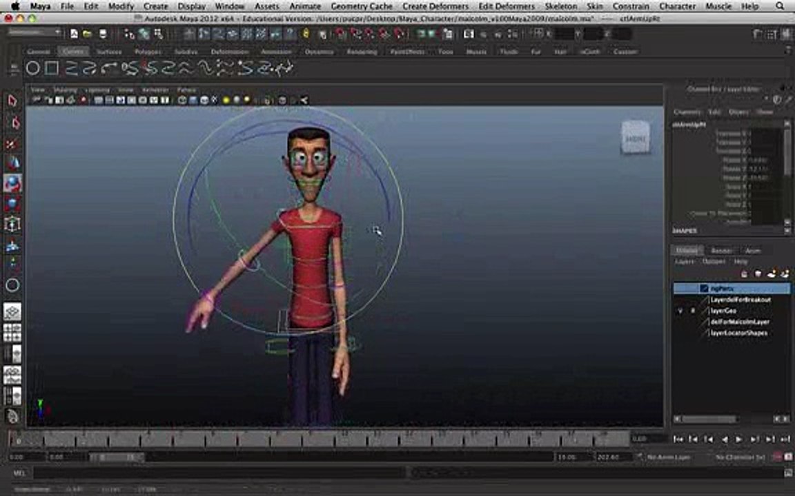 Aula De Animação 3d (maya) - Princípios Básicos Clip25-94