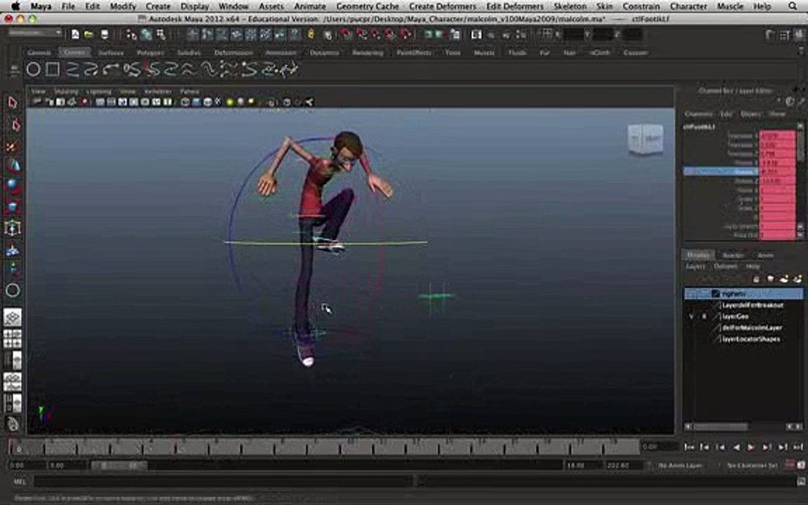 Aula De Animação 3d (maya) - Princípios Básicos Clip28-97