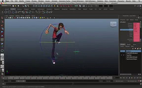 Aula De Animação 3d (maya) - Princípios Básicos Clip28-97