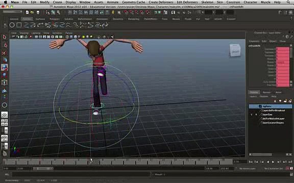 Aula De Animação 3d (maya) - Princípios Básicos Clip32-102
