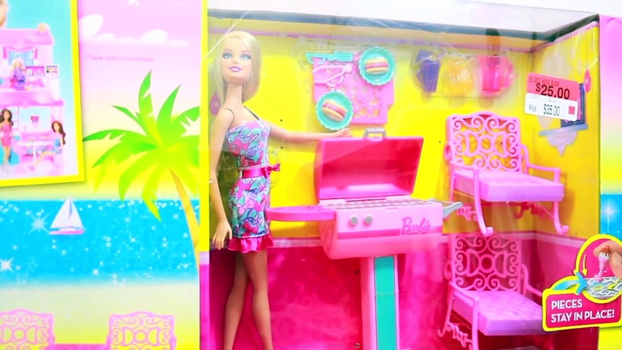 Barbie ULTIMATE VACATION HOUSE Party Pool BBQ Disney Frozen Elsa Anna Ariel Mermaid AllToyCollector