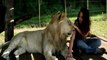OMG!! What is she doing with Lion ????