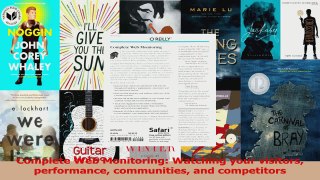 Complete Web Monitoring Watching your visitors performance communities and competitors PDF