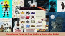 PDF Download  Handbags PageADay Gallery Calendar 2016 Download Online