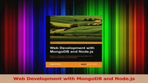 Web Development with MongoDB and Nodejs Read Online