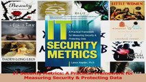 IT Security Metrics A Practical Framework for Measuring Security  Protecting Data Read Online