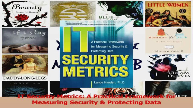 IT Security Metrics A Practical Framework for Measuring Security Protecting Data Read Online