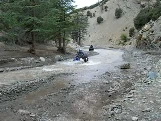 La piste du Jaffar est un peu...humide!