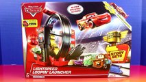 Disney Pixar Cars Lightspeed Loopin  Launcher Piston Cup With Lightning McQueen & Lemons