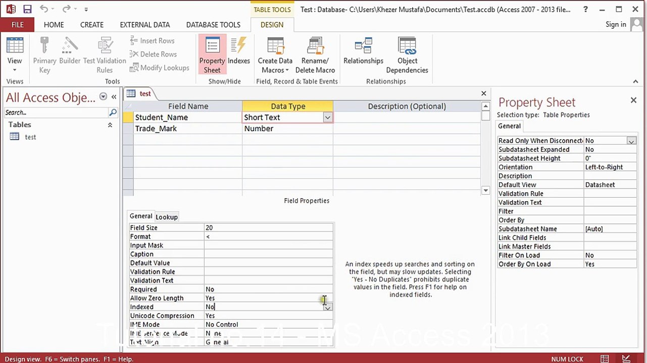 Tutorial no.14 - MS Access 2013