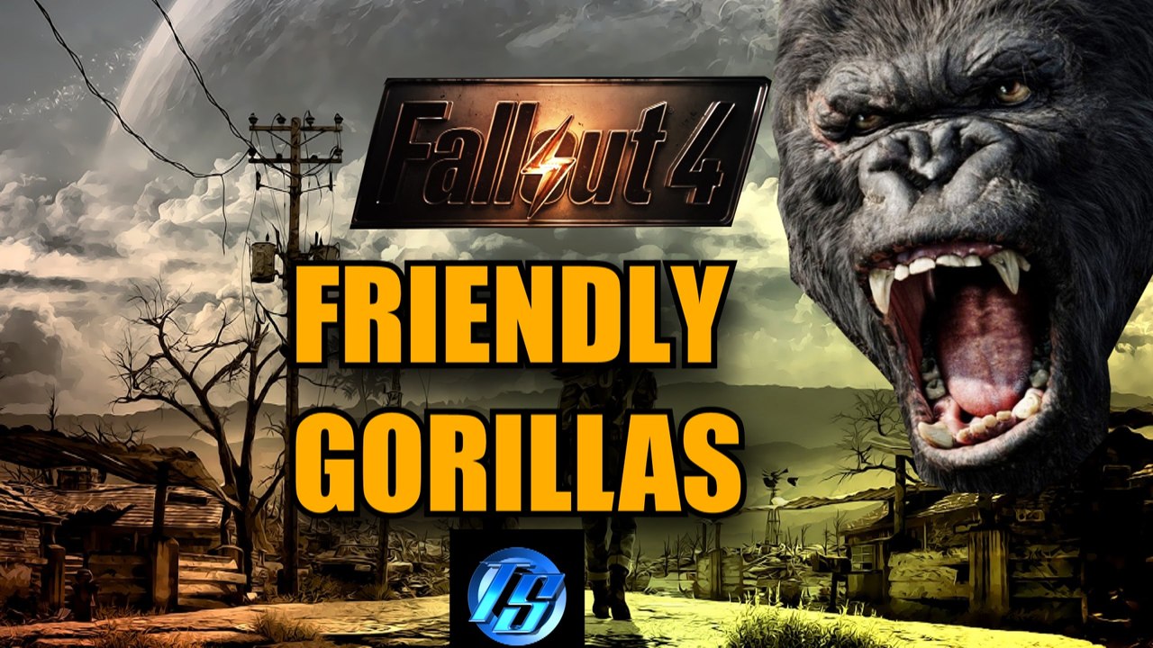 Fallout 4 Glitch - Friendly Gorillas!