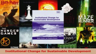 Read  Institutional Change for Sustainable Development Ebook Free