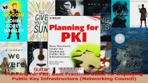 Planning for PKI Best Practices Guide for Deploying Public Key Infrastructure Networking Read Online