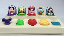 Walt Mattel Disney Babies Poppin' Pals Toy - Mickey Mouse, Pluto, Minnie, Donald Duck, Goofy