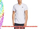 Adidas Men's Essentials Mid Polo T-Shirt - White/Black 2X-Large