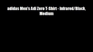 adidas Men's Adi Zero T-Shirt - Infrared/Black Medium
