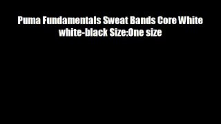 Puma Fundamentals Sweat Bands Core White white-black Size:One size