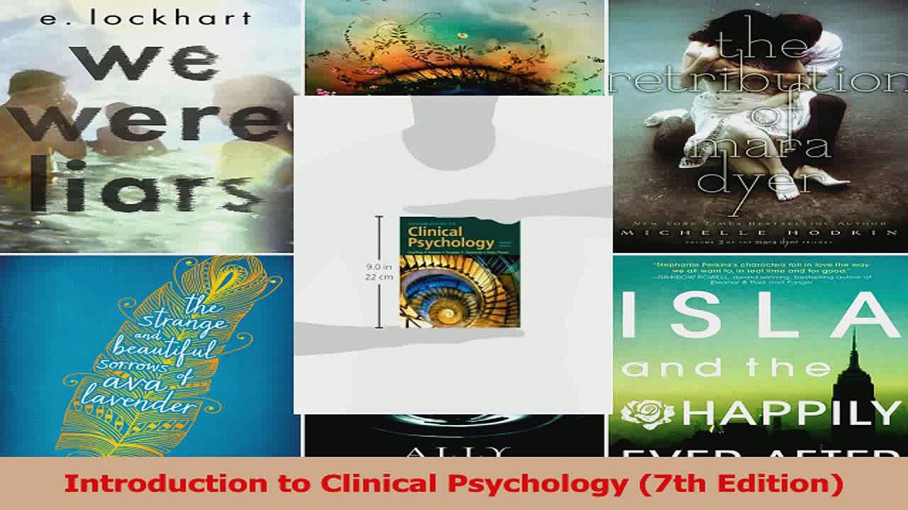 PDF Download  Introduction to Clinical Psychology 7th Edition Read Full Ebook