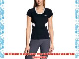 Nike Women's Power Short Sleeve Shirt - Black/White X-Large