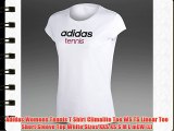 Adidas Womens Tennis T Shirt Climalite Tee WS TS Linear Tee Short Sleeve Top White Sizes XXS