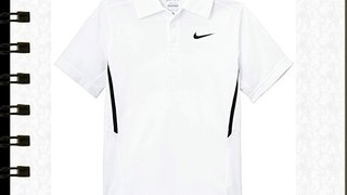 Nike Boy's N.E.T. UV Polo Shirt - White/Black X-Small