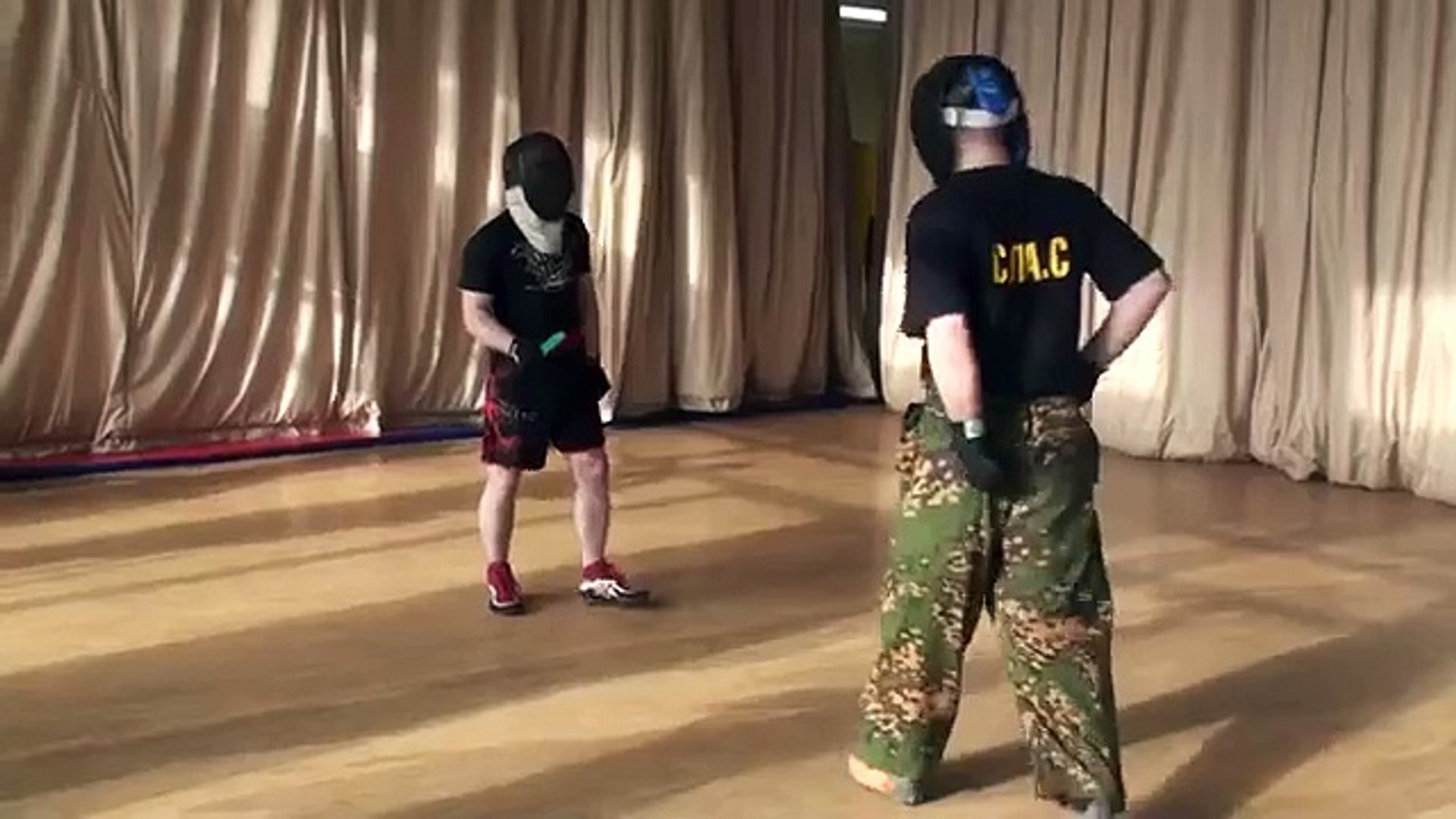 Спарринги 2013 год! Спорт нож Перуны СПАС 1