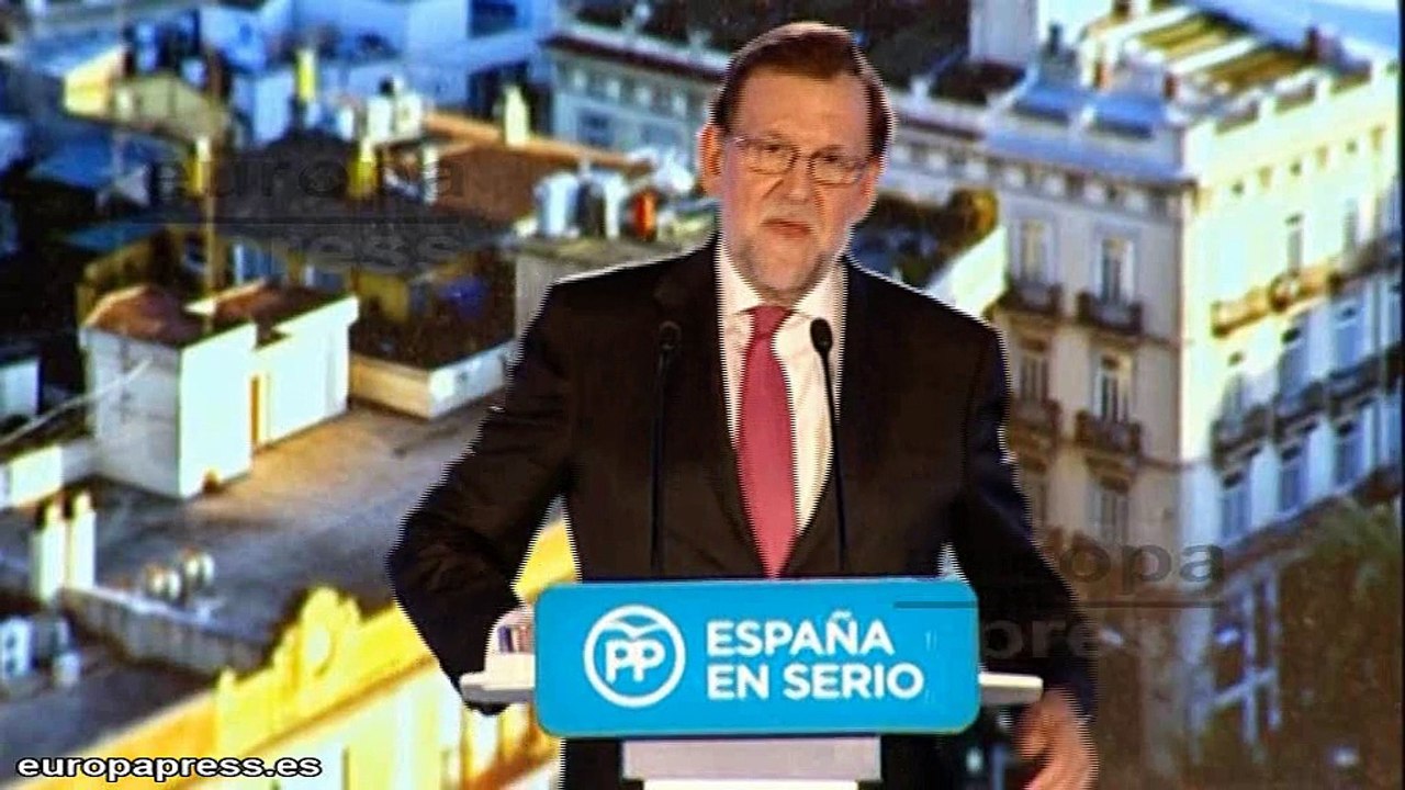 Rajoy pide el voto para evitar una coalición - Vídeo Dailymotion