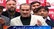 ‪Lahore:‬ Railway Minister Khawaja Saad Rafique‬ ‪media briefing‬