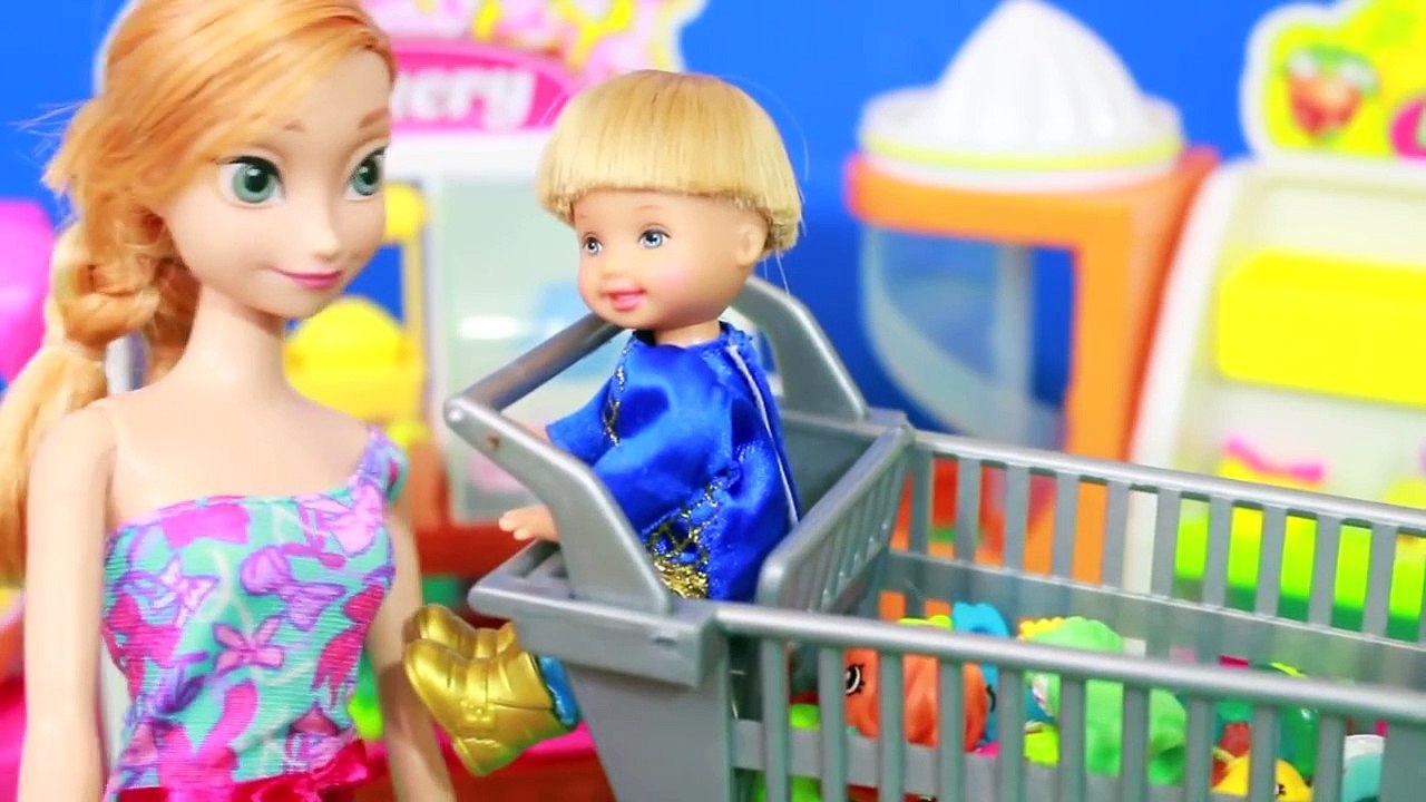 Shopkins Disney Frozen Anna Toby Barbie Shopkin Blind Bag Collection Bakery AllToyCollector