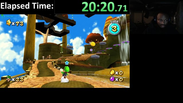 Super Luigi Galaxy (PC) Dolphin Emulator 4.0-5616 Walkthrough #7 - Part 2 with XSplit Broadcaster - 1080p 60 HD
