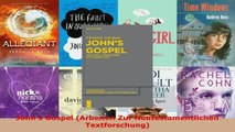 Read  Johns Gospel Arbeiten Zur Neutestamentlichen Textforschung Ebook Free
