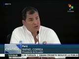 Correa destaca avances del Gabinete Binacional Ecuador-Perú