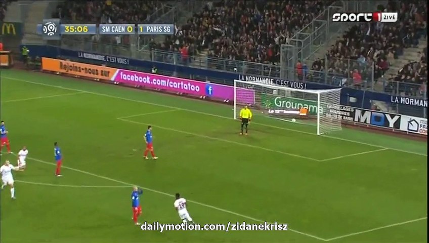 Zlatan Ibrahimovic SUPER Goal - Caen 0 - 2 PSG 19.12.2015 HD