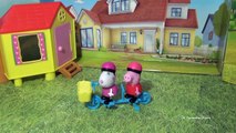 Tayo bus PEPPA PIG Nickelodeon BBC Peppa Pig the Peppa Pig Bicycle Together Playset Toy top