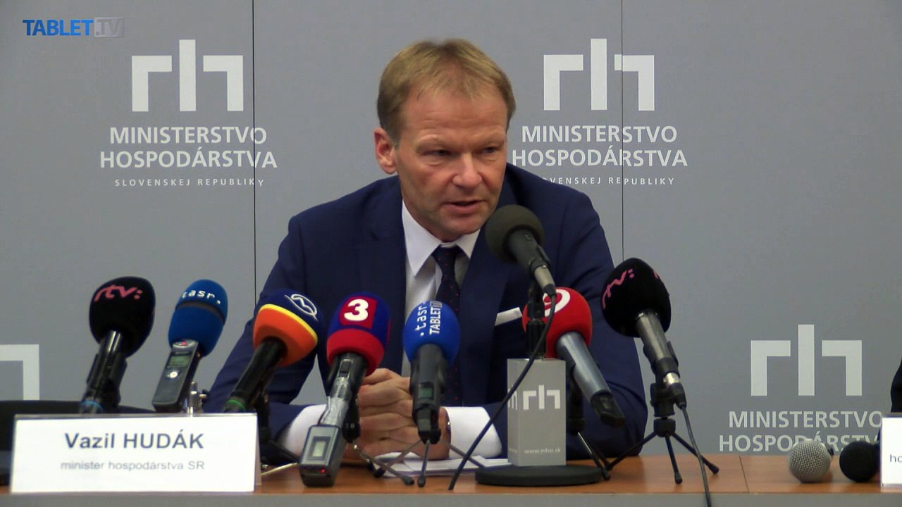 ZÁZNAM: V. Hudák o podpise Memoranda o porozumení medzi SR a ENEL