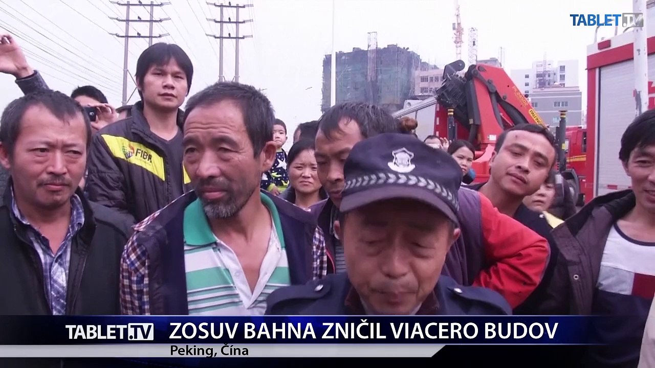 Zosuv bahna v Číne zničil priemyselný park, je 91 nezvestných