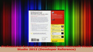 Professional Scrum Development with Microsoft Visual Studio 2012 Developer Reference Read Online