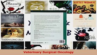 PDF Download  Veterinary Surgical Oncology Read Online