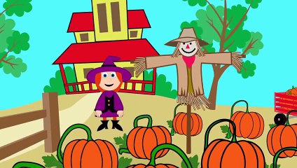 Jack-o'-lantern Song - Halloween pumpkin animation and music for children