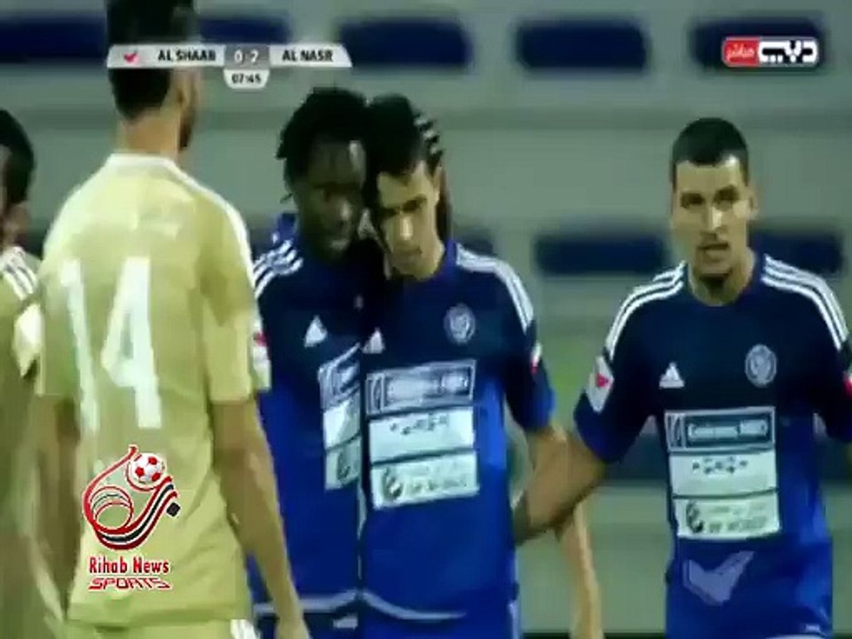 اهداف مباراة ( النصر 5-1 الشعب ) دوري الخليج العربي الاماراتي
