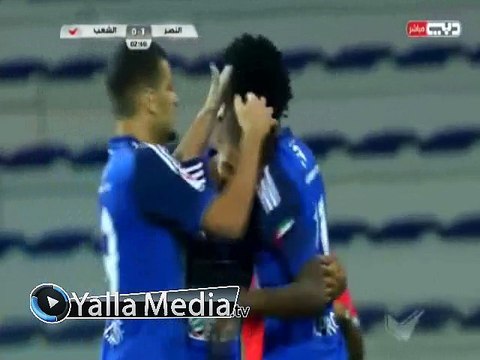 اهداف مباراة ( النصر 5-1 الشعب ) دوري الخليج العربي الاماراتي