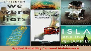 PDF Download  Applied Reliability Centered Maintenance Download Online