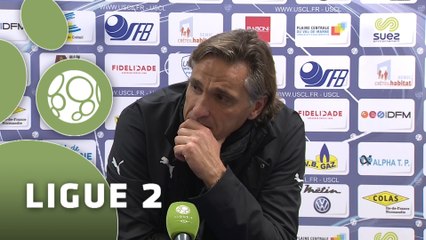 Conférence de presse US Créteil-Lusitanos - Chamois Niortais (2-3) : Laurent ROUSSEY (USCL) - Régis BROUARD (CNFC) - 2015/2016