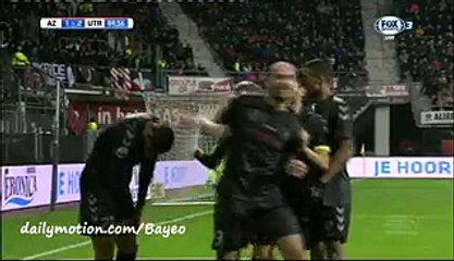 Haller Goal - AZ Alkmaar 1-2 Utrecht - 19-12-2015 Eredivisie