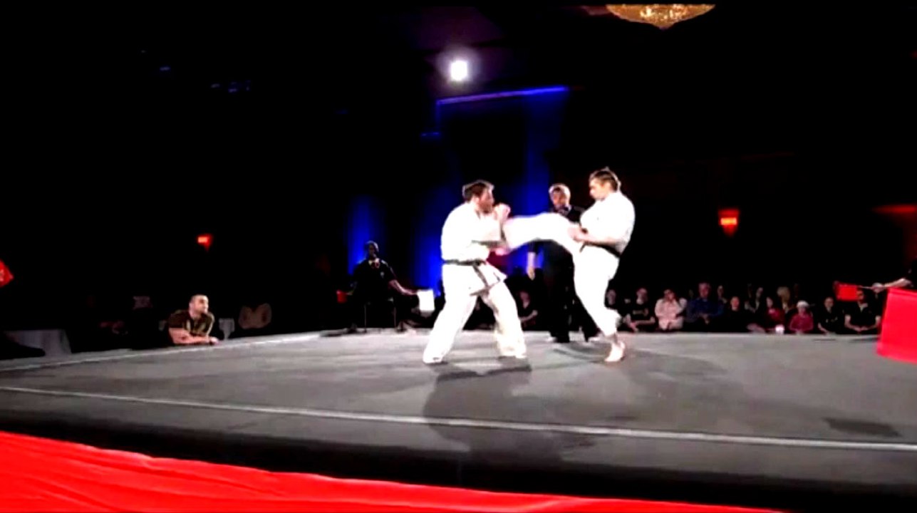 Karate Surprise Flip Kick Knockout