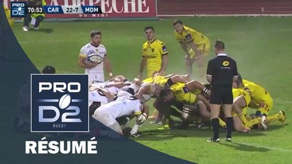 PRO D2 - Résumé Carcassonne-Mont de Marsan: 22-12 - J13 - Saison 2015/2016