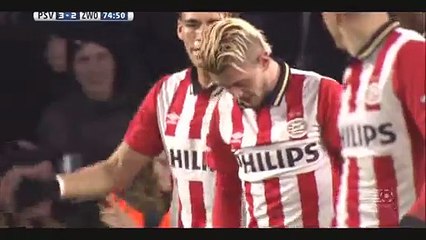 Maxime Lestienne Goal - PSV 3-2 Zwolle - 19-12-2015 Eredivisie