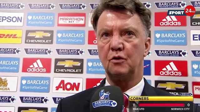 Manchester United 1-2 Norwich City - Louis van Gaal Post Match Interview - Not Good Enough