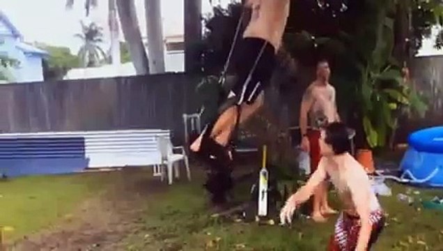 New 2016 Funny Things - Funny Videos - Hilarious FAIL Hard Fell from the Swing Rope 2013
